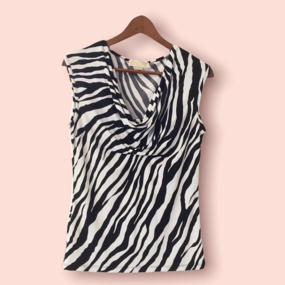 Michael Kors Zebra Sleeveless Top